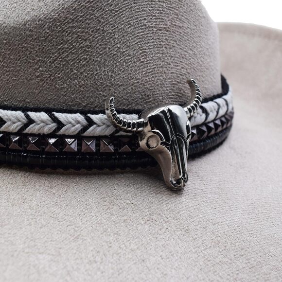 6713 Women Men Western Cowboy Cowgirl Hat With Buckle Belt Wide Brim main image 6